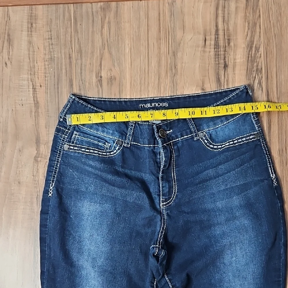 Maurices Women's High Rise Jeggings Denim Jeans Large - Picture 4 of 9